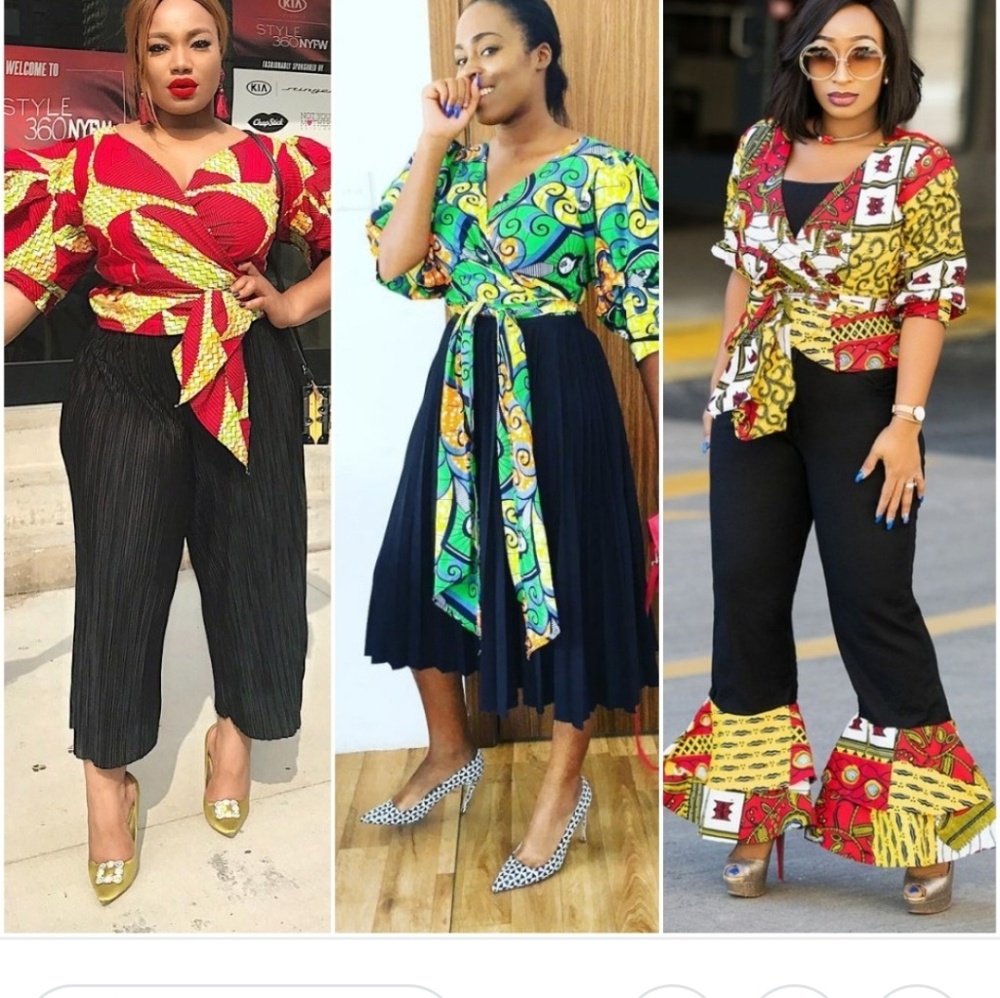 Ankara tendy wrap top